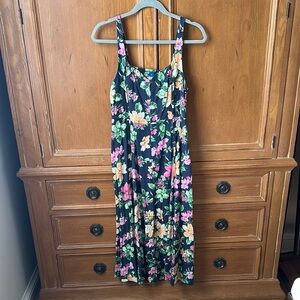 Old Navy Floral Dress - Black, Pink, Green